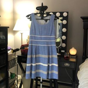 Ann Taylor Petite blue sun dress